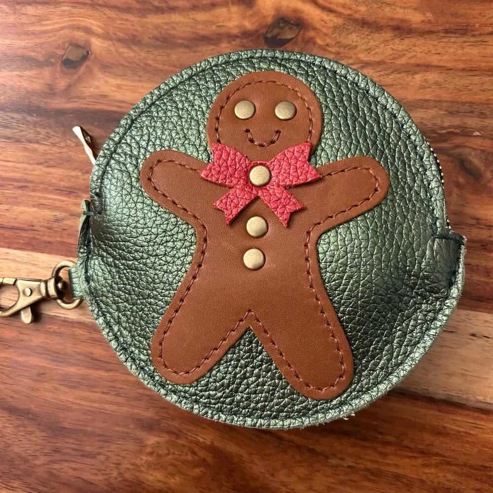 Portland Leather Holiday Pouch GINGERBREAD Keychain PLG Gordita NEW FAST SHIP